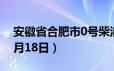 安徽省合肥市0号柴油价格查询（2024年06月18日）