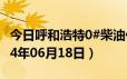 今日呼和浩特0#柴油价格调整最新消息（2024年06月18日）