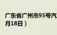 广东省广州市95号汽油价格查询（2024年06月18日）