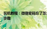 玩机教程：微信密码忘了怎么办微信账号密码找回方法详细步骤