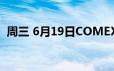 周三 6月19日COMEX黄金最新库存量数据