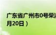 广东省广州市0号柴油价格查询（2024年06月20日）