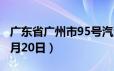 广东省广州市95号汽油价格查询（2024年06月20日）