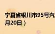 宁夏省银川市95号汽油价格查询（2024年06月20日）