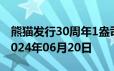 熊猫发行30周年1盎司币价格今天多少一克 2024年06月20日