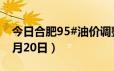 今日合肥95#油价调整最新消息（2024年06月20日）