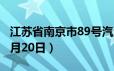 江苏省南京市89号汽油价格查询（2024年06月20日）