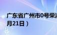 广东省广州市0号柴油价格查询（2024年06月21日）