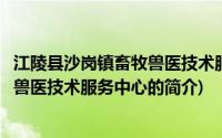 江陵县沙岗镇畜牧兽医技术服务中心(关于江陵县沙岗镇畜牧兽医技术服务中心的简介)