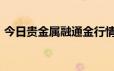 今日贵金属融通金行情报价 2024年6月24日