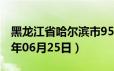 黑龙江省哈尔滨市95号汽油价格查询（2024年06月25日）