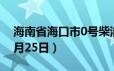 海南省海口市0号柴油价格查询（2024年06月25日）