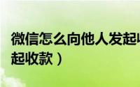 微信怎么向他人发起收款（微信怎么向别人发起收款）