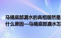 马桶底部漏水的真相居然是这个!一定要看!（马桶底部漏水什么原因—马桶底部漏水怎么导致的）