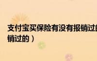 支付宝买保险有没有报销过的费用（支付宝买保险有没有报销过的）