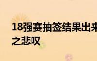 18强赛抽签结果出来后国内舆论一片下下签之悲叹