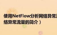 使用NetFlow分析网络异常流量（关于使用NetFlow分析网络异常流量的简介）