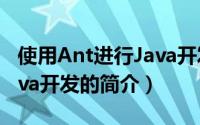 使用Ant进行Java开发（关于使用Ant进行Java开发的简介）