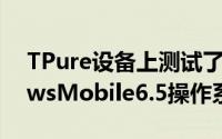 TPure设备上测试了Microsoft的新WindowsMobile6.5操作系统