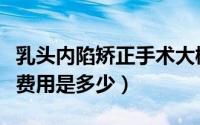 乳头内陷矫正手术大概多少钱（乳头内陷矫正费用是多少）