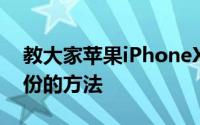 教大家苹果iPhoneXS Max手机怎么恢复备份的方法