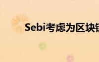 Sebi考虑为区块链AI设置监管沙箱