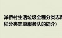 洋桥村生活垃圾全程分类志愿服务队(关于洋桥村生活垃圾全程分类志愿服务队的简介)