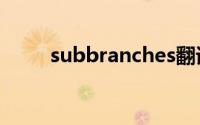 subbranches翻译（subbranch）