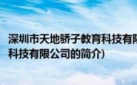 深圳市天地骄子教育科技有限公司(关于深圳市天地骄子教育科技有限公司的简介)