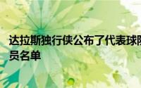 达拉斯独行侠公布了代表球队参加接下来NBA夏季联赛的球员名单