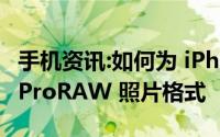 手机资讯:如何为 iPhone 12 Pro/Max 启用 ProRAW 照片格式