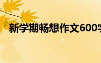 新学期畅想作文600字（新学期畅想作文）