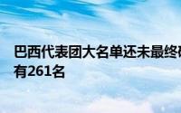 巴西代表团大名单还未最终确定已确认拿到入场券的运动员有261名