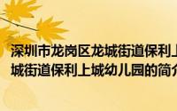 深圳市龙岗区龙城街道保利上城幼儿园(关于深圳市龙岗区龙城街道保利上城幼儿园的简介)