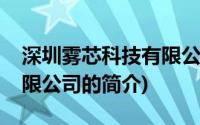 深圳雾芯科技有限公司(关于深圳雾芯科技有限公司的简介)