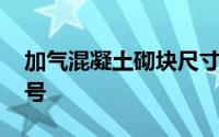 加气混凝土砌块尺寸 加气混凝土砌块规格型号