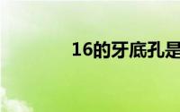 16的牙底孔是多少（16dy）