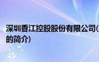 深圳香江控股股份有限公司(关于深圳香江控股股份有限公司的简介)