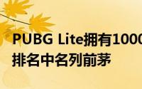 PUBG Lite拥有1000万次下载量 在Play商店排名中名列前茅