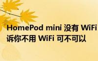 HomePod mini 没有 WiFi 可以吗一定要连 WiFi 吗这里告诉你不用 WiFi 可不可以