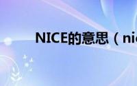 NICE的意思（nice的意思是什么）