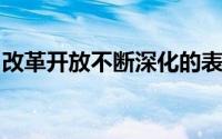 改革开放不断深化的表现是产权保护法治体系