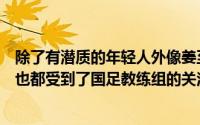 除了有潜质的年轻人外像姜至鹏这样能力经验俱佳的老队员也都受到了国足教练组的关注