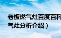 老板燃气灶百度百科（燃气灶老板—老板燃气灶分析介绍）