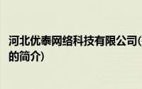 河北优泰网络科技有限公司(关于河北优泰网络科技有限公司的简介)