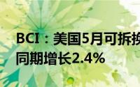 BCI：美国5月可拆换汽车电池发货量较上年同期增长2.4%