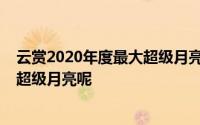 云赏2020年度最大超级月亮 为何4月8日是今年名副其实的超级月亮呢