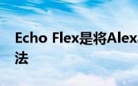 Echo Flex是将Alexa插入任何插座的廉价方法