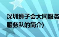 深圳狮子会大同服务队(关于深圳狮子会大同服务队的简介)