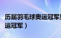 历届羽毛球奥运冠军男子单打（历届羽毛球奥运冠军）